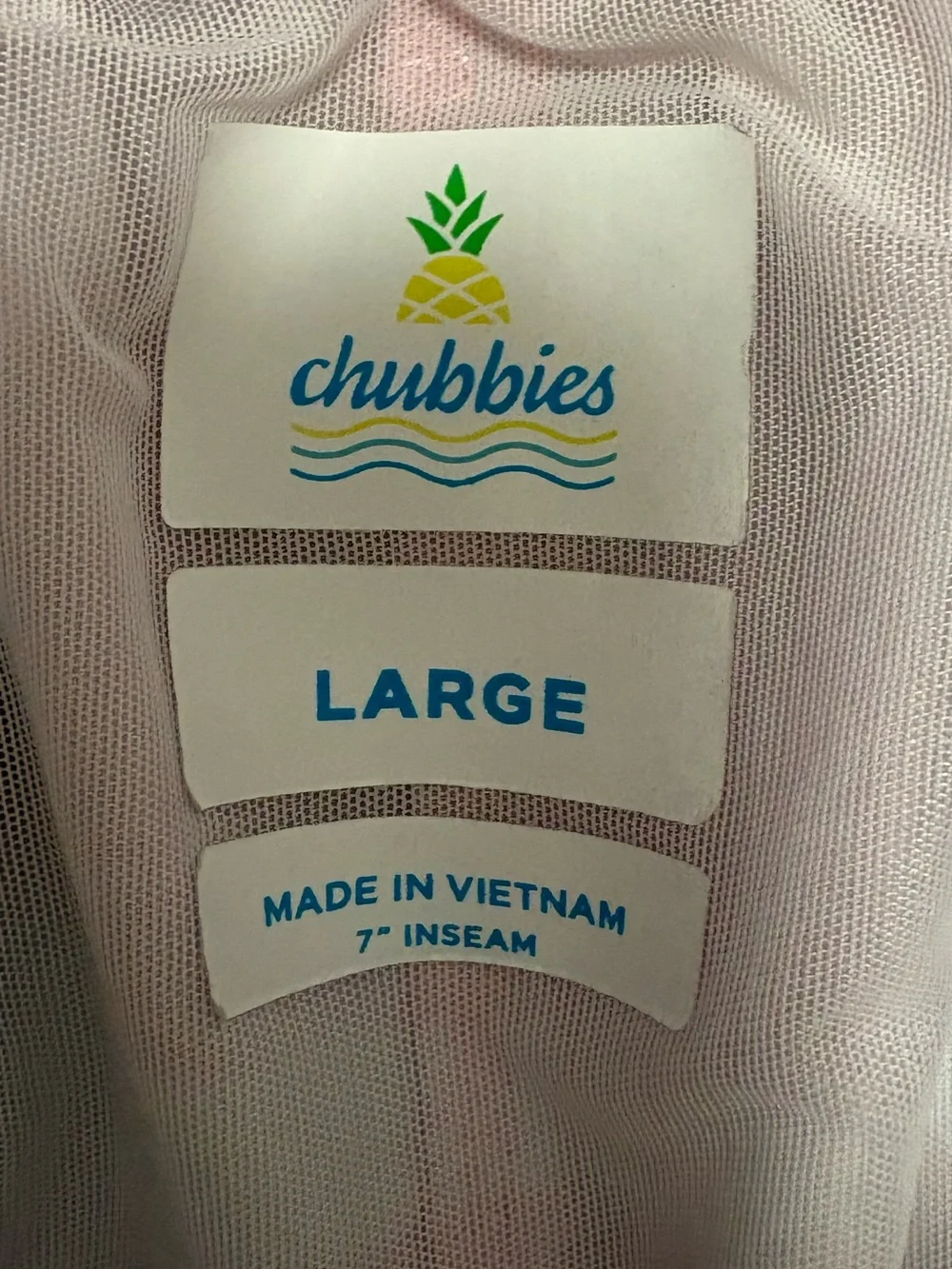 chubbies Pink & Light Blue Striped swim shorts